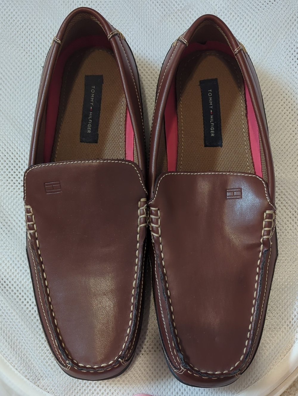 Tommy Hilfiger Brown Loafers.  Size 11